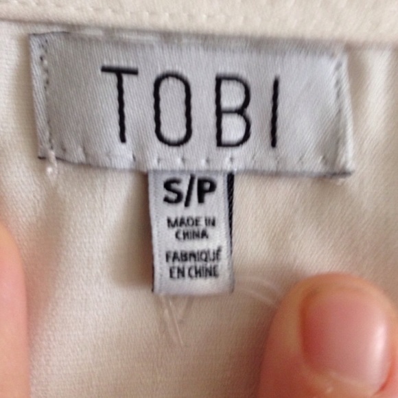 Tobi White Watercolor Vibe Floral Romper size S - Picture 4 of 6